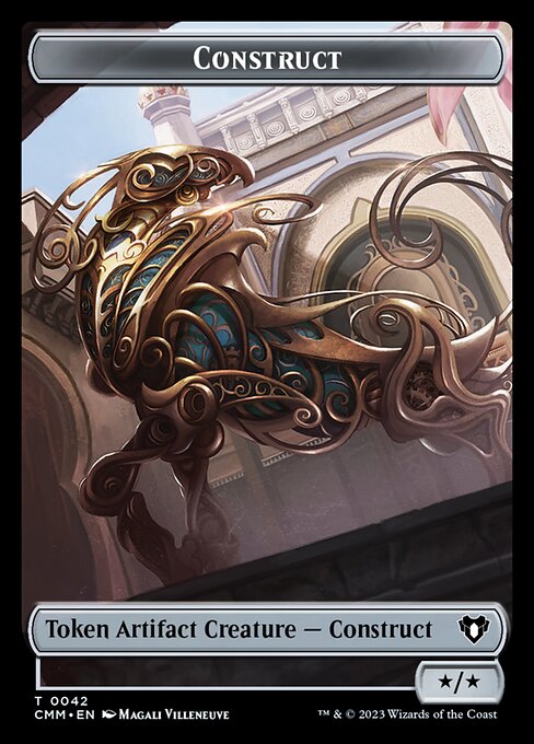 Treasure // Construct (0042) Double-Sided Token [Commander Masters Tokens] | Kessel Run Games Inc. 