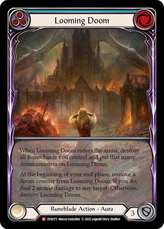 Looming Doom (Extended Art) [DYN175] (Dynasty)  Rainbow Foil | Kessel Run Games Inc. 