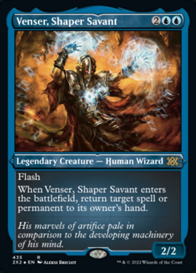 Venser, Shaper Savant (Foil Etched) [Double Masters 2022] | Kessel Run Games Inc. 