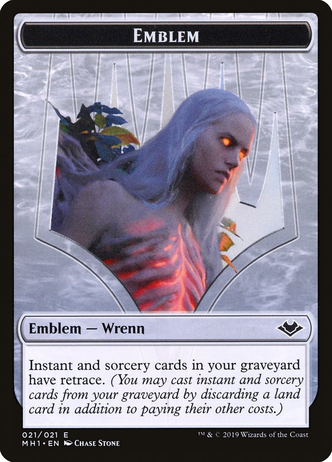 Elemental (008) // Wrenn and Six Emblem (021) Double-Sided Token [Modern Horizons Tokens] | Kessel Run Games Inc. 