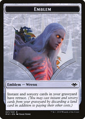 Zombie (007) // Wrenn and Six Emblem (021) Double-Sided Token [Modern Horizons Tokens] | Kessel Run Games Inc. 