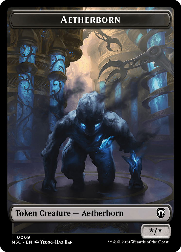 Aetherborn // Servo Double-Sided Token [Modern Horizons 3 Commander Tokens] | Kessel Run Games Inc. 