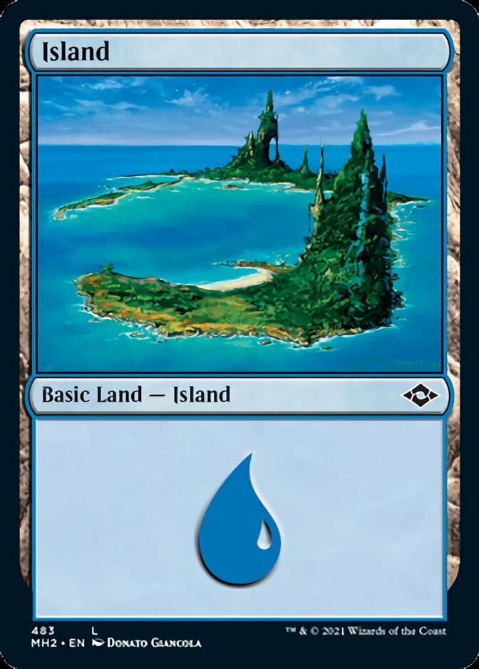 Island (483) [Modern Horizons 2] | Kessel Run Games Inc. 