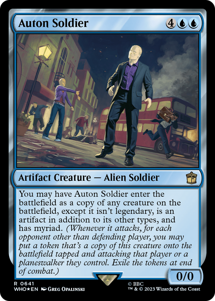 Auton Soldier (Surge Foil) [Doctor Who] | Kessel Run Games Inc. 