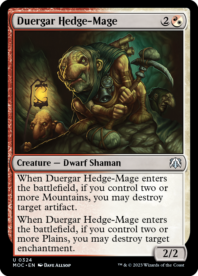 Duergar Hedge-Mage [March of the Machine Commander] | Kessel Run Games Inc. 