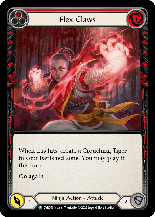 Flex Claws (Red) [DYN050] (Dynasty)  Rainbow Foil | Kessel Run Games Inc. 