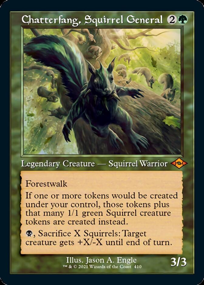 Chatterfang, Squirrel General (Retro Foil Etched) [Modern Horizons 2] | Kessel Run Games Inc. 