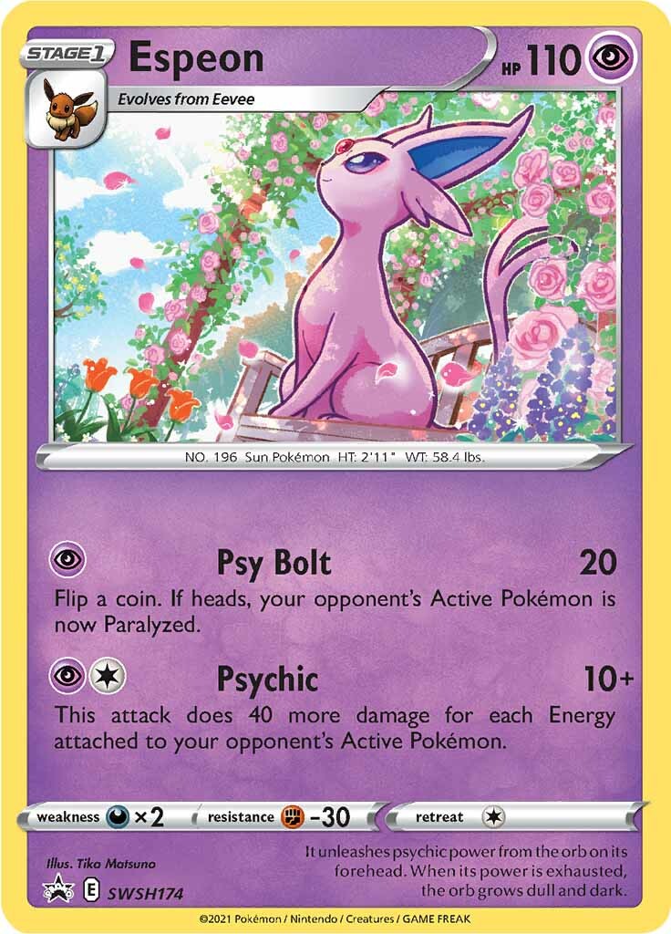 Espeon (SWSH174) [Sword & Shield: Black Star Promos] | Kessel Run Games Inc. 