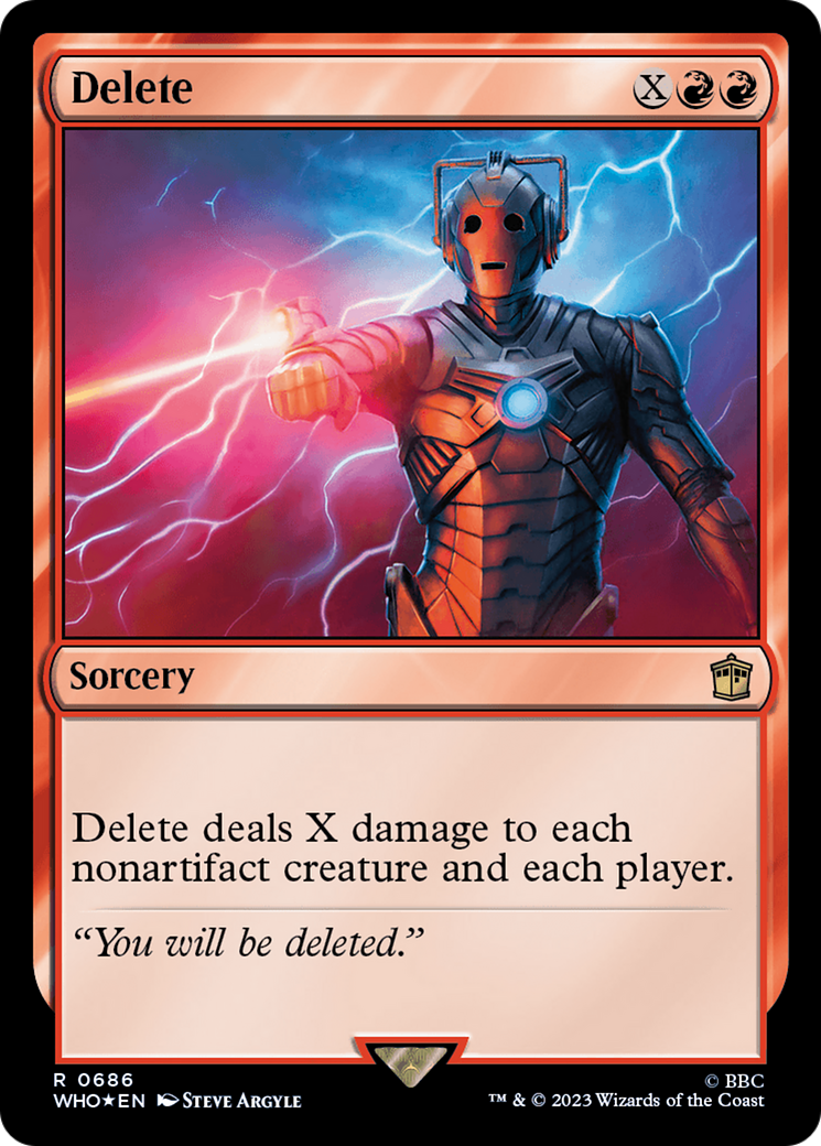 Delete (Surge Foil) [Doctor Who] | Kessel Run Games Inc. 