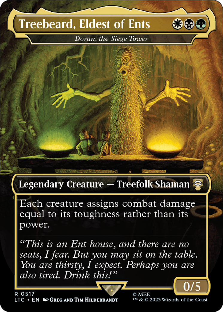 Treebeard, Eldest of Ents - Doran, the Siege Tower (Borderless) [The Lord of the Rings: Tales of Middle-Earth Commander] | Kessel Run Games Inc. 