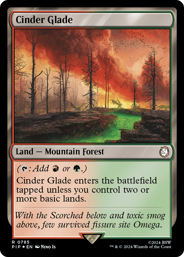 Cinder Glade (Surge Foil) [Fallout] | Kessel Run Games Inc. 