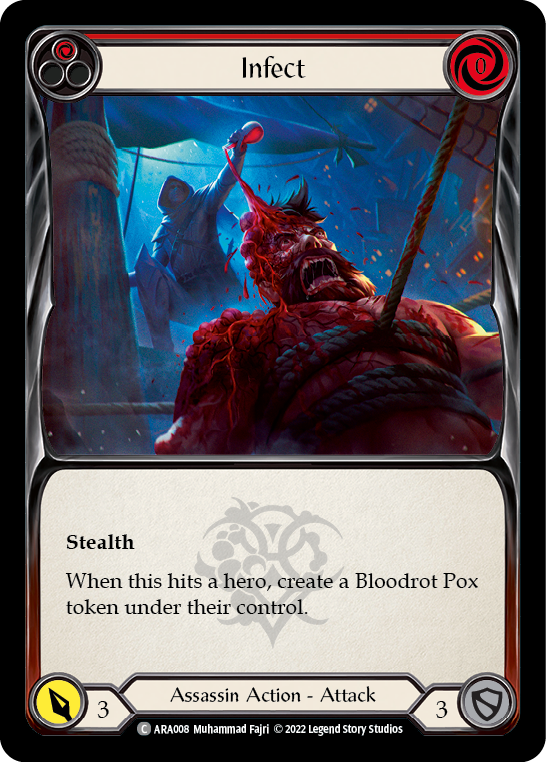 Infect (Red) [ARA008] (Outsiders Arakni Blitz Deck) | Kessel Run Games Inc. 