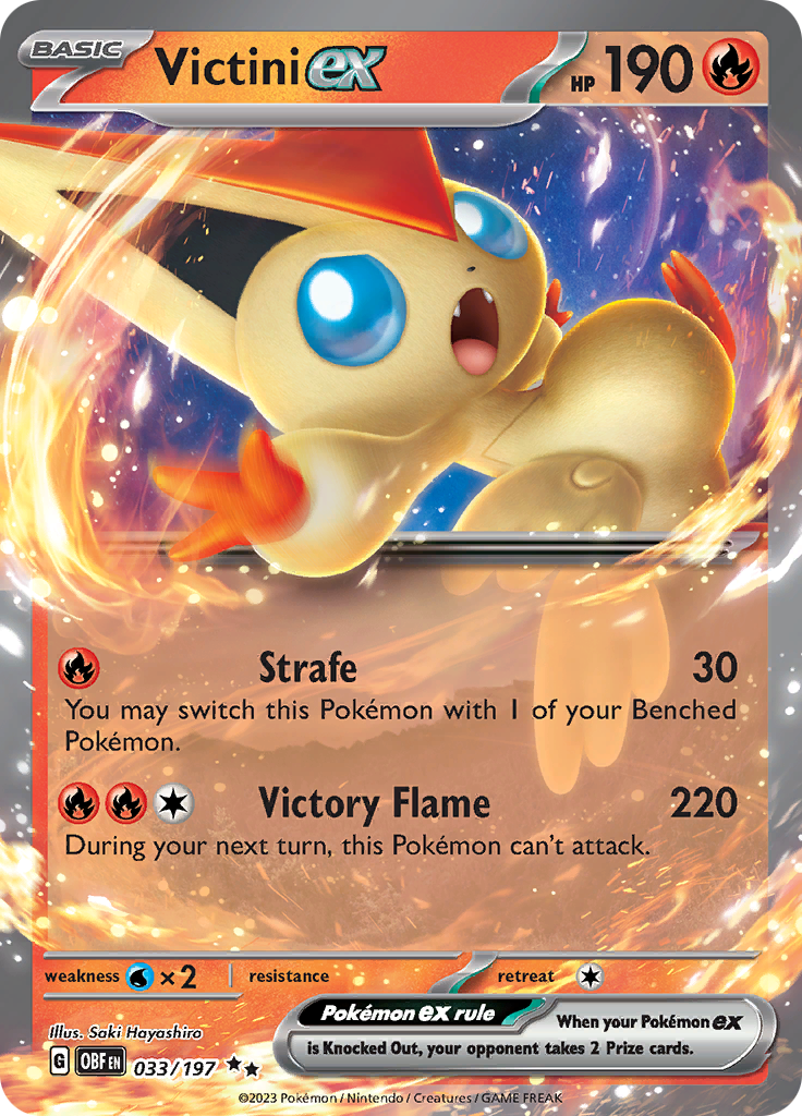 Victini ex (033/197) [Scarlet & Violet: Obsidian Flames] | Kessel Run Games Inc. 