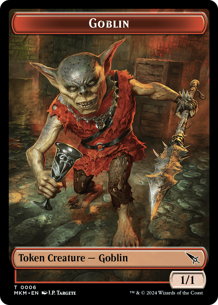 Detective // Goblin Double-Sided Token [Murders at Karlov Manor Tokens] | Kessel Run Games Inc. 