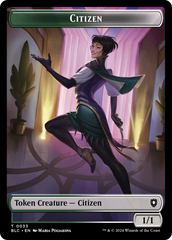 Soldier // Citizen Double-Sided Token [Bloomburrow Commander Tokens] | Kessel Run Games Inc. 