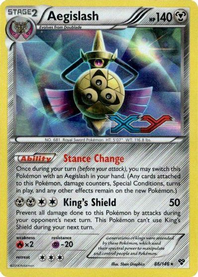 Aegislash (86/146) (Prerelease Promo) [XY: Black Star Promos] | Kessel Run Games Inc. 