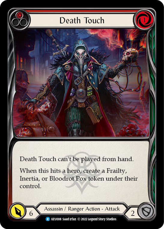 Death Touch (Red) [UZU008] (Outsiders Uzuri Blitz Deck) | Kessel Run Games Inc. 