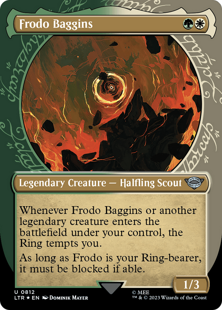 Frodo Baggins (Showcase) (Surge Foil) [The Lord of the Rings: Tales of Middle-Earth] | Kessel Run Games Inc. 