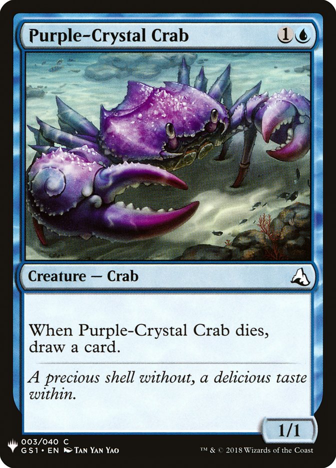 Purple-Crystal Crab [Mystery Booster] | Kessel Run Games Inc. 