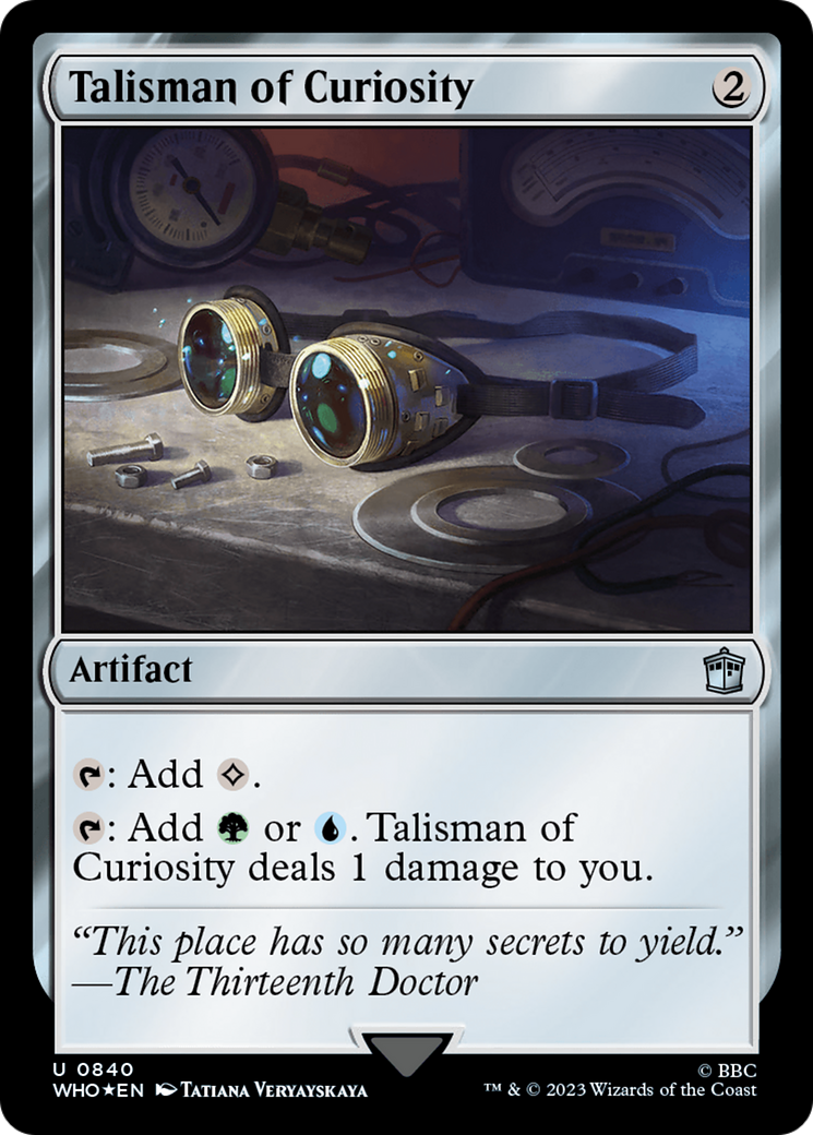 Talisman of Curiosity (Surge Foil) [Doctor Who] | Kessel Run Games Inc. 