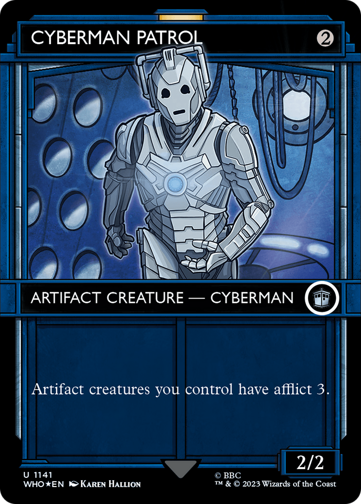 Cyberman Patrol (Showcase) (Surge Foil) [Doctor Who] | Kessel Run Games Inc. 