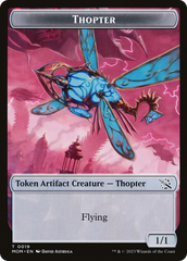 Warrior // Thopter Double-Sided Token [March of the Machine Tokens] | Kessel Run Games Inc. 