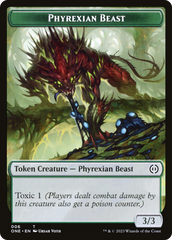 Phyrexian Beast Token [Phyrexia: All Will Be One Tokens] | Kessel Run Games Inc. 