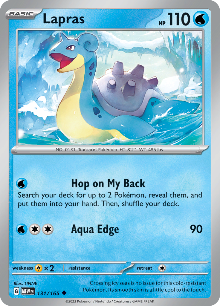 Lapras (131/165) [Scarlet & Violet 151] | Kessel Run Games Inc. 