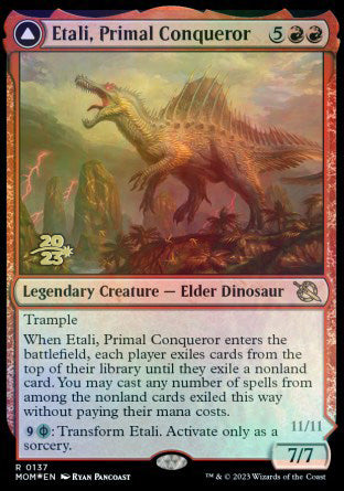 Etali, Primal Conqueror // Etali, Primal Sickness [March of the Machine Prerelease Promos] | Kessel Run Games Inc. 