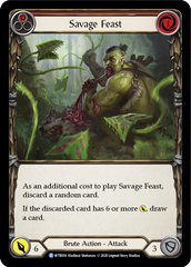 Savage Feast (Red) [U-WTR014] (Welcome to Rathe Unlimited)  Unlimited Rainbow Foil | Kessel Run Games Inc. 