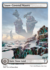 Snow-Covered Wastes (White Border) [Mystery Booster 2] | Kessel Run Games Inc. 