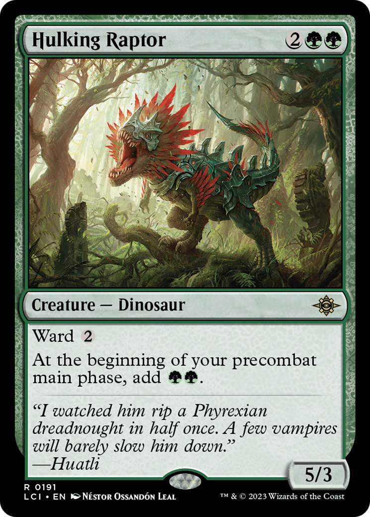 Hulking Raptor [The Lost Caverns of Ixalan] | Kessel Run Games Inc. 