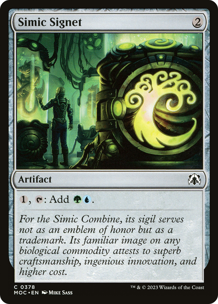 Simic Signet [March of the Machine Commander] | Kessel Run Games Inc. 