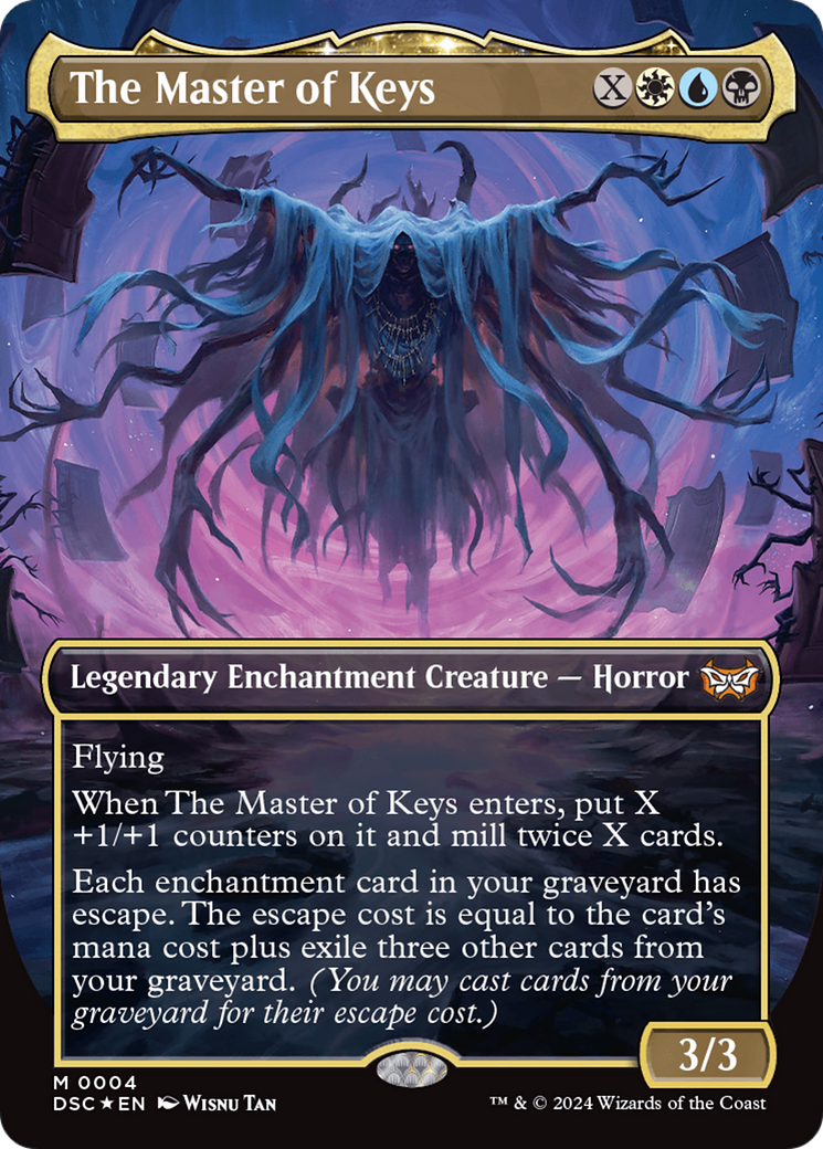 The Master of Keys (Borderless) [Duskmourn: House of Horror Commander] | Kessel Run Games Inc. 