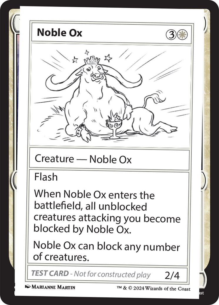 Noble Ox [Mystery Booster 2 Playtest Cards] | Kessel Run Games Inc. 