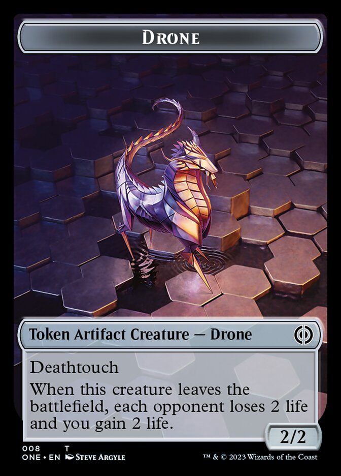 Drone Token [Phyrexia: All Will Be One Tokens] | Kessel Run Games Inc. 