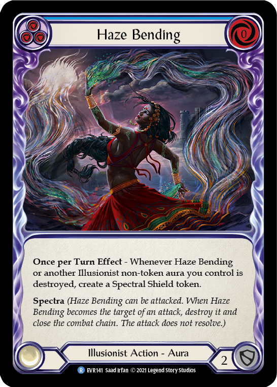 Haze Bending (Blue) [EVR141] (Everfest)  1st Edition Normal | Kessel Run Games Inc. 