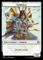 Rebel // Samurai Double-Sided Token [Phyrexia: All Will Be One Tokens] | Kessel Run Games Inc. 