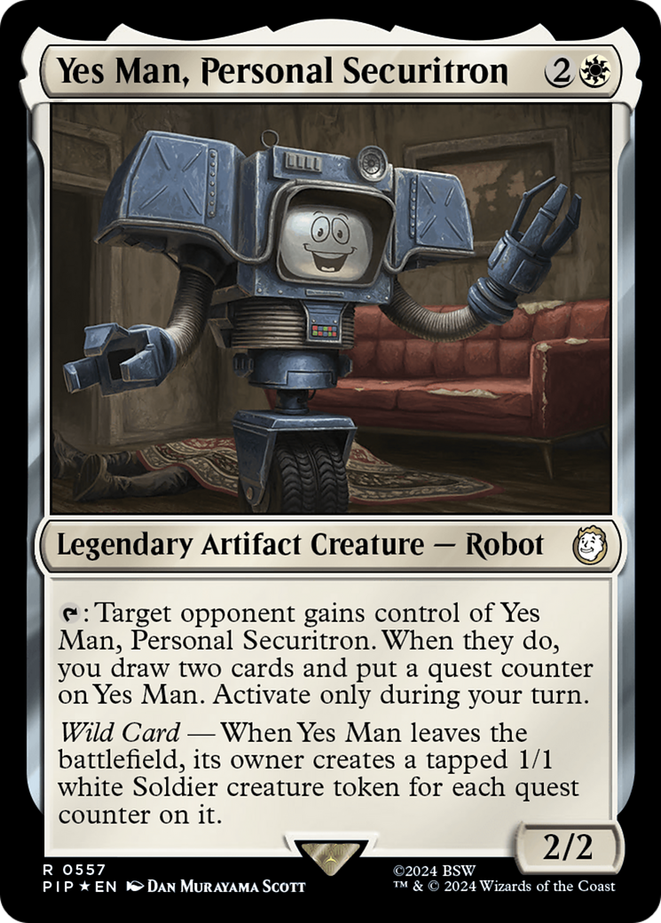 Yes Man, Personal Securitron (Surge Foil) [Fallout] | Kessel Run Games Inc. 