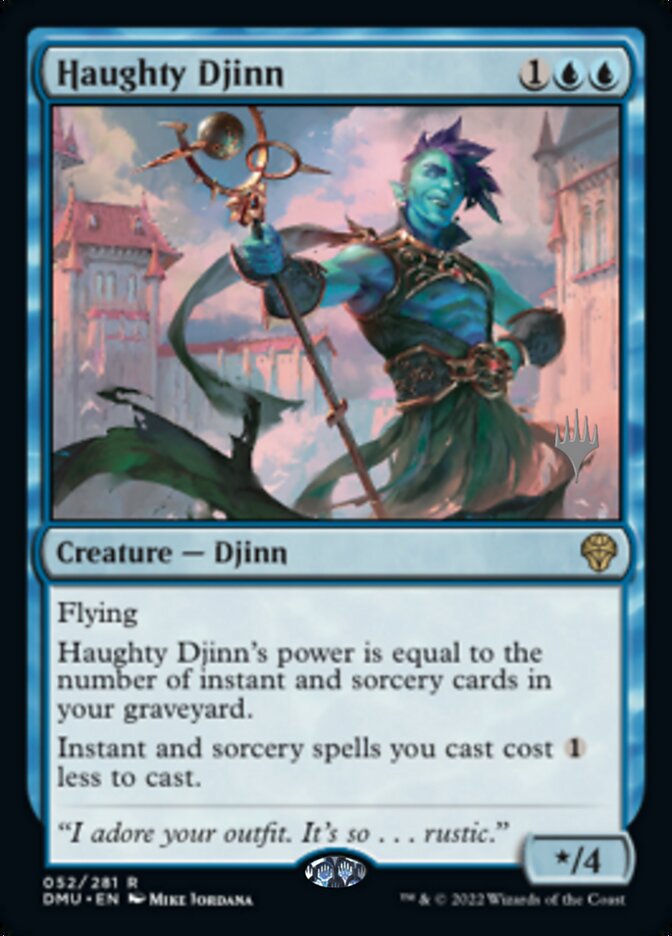 Haughty Djinn (Promo Pack) [Dominaria United Promos] | Kessel Run Games Inc. 