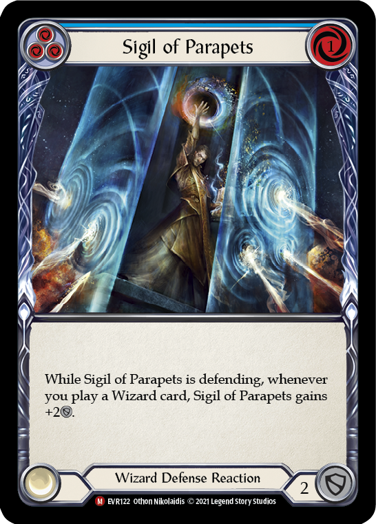 Sigil of Parapets [EVR122] (Everfest)  1st Edition Rainbow Foil | Kessel Run Games Inc. 