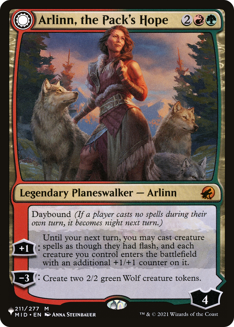 Arlinn, the Pack's Hope // Arlinn, the Moon's Fury [Secret Lair: From Cute to Brute] | Kessel Run Games Inc. 