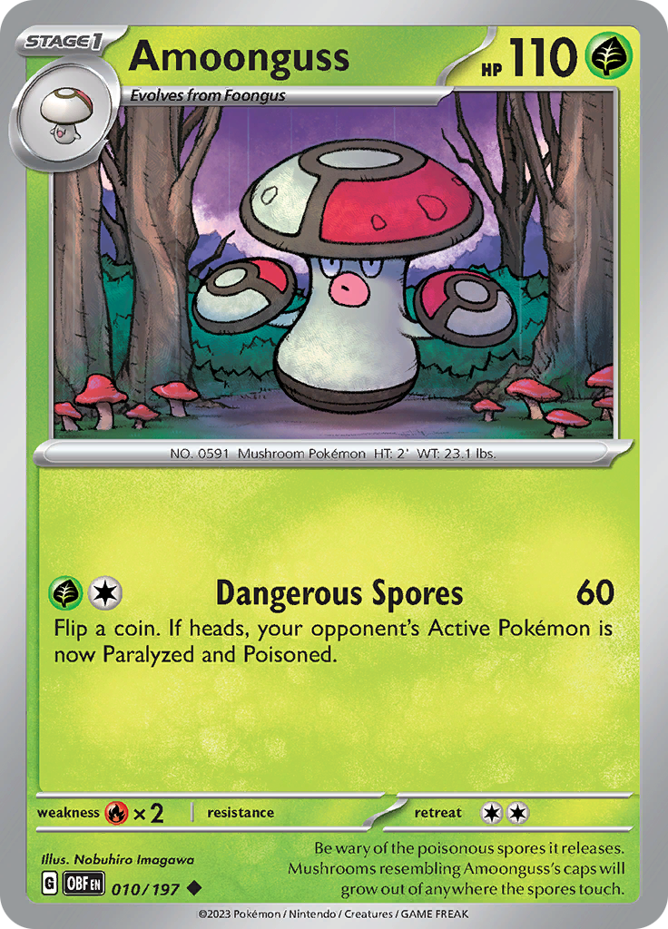 Amoonguss (010/197) [Scarlet & Violet: Obsidian Flames] | Kessel Run Games Inc. 