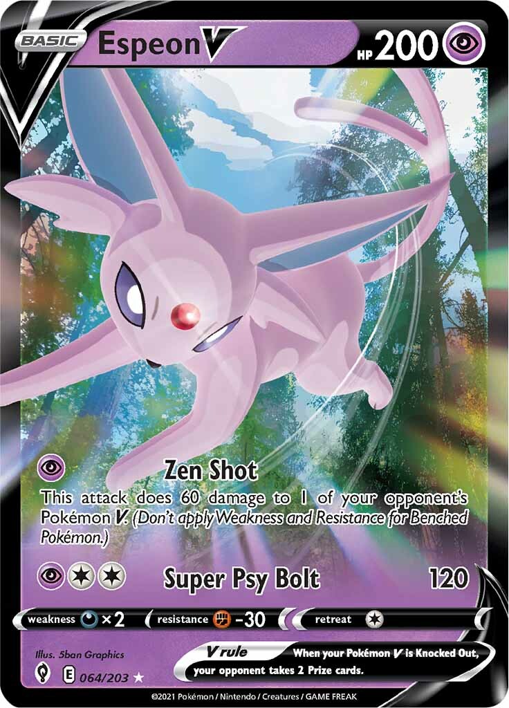 Espeon V (064/203) [Sword & Shield: Evolving Skies] | Kessel Run Games Inc. 