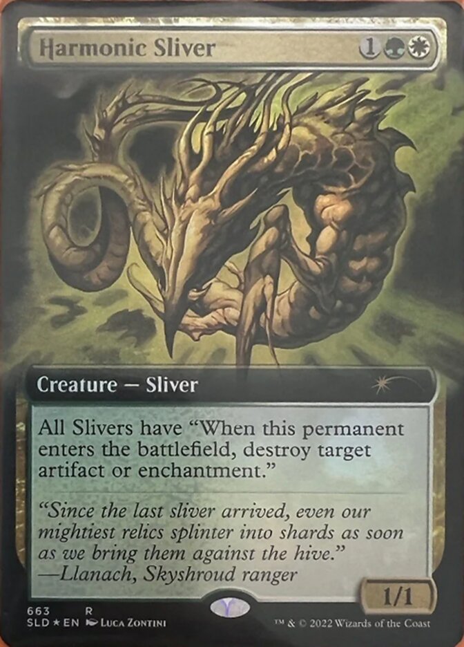 Harmonic Sliver (Extended Art) [Secret Lair Drop Promos] | Kessel Run Games Inc. 