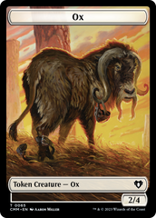 Phyrexian Golem // Ox Double-Sided Token [Commander Masters Tokens] | Kessel Run Games Inc. 