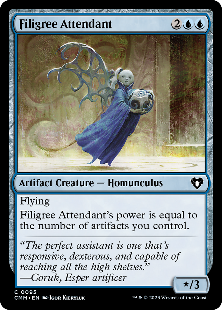 Filigree Attendant [Commander Masters] | Kessel Run Games Inc. 