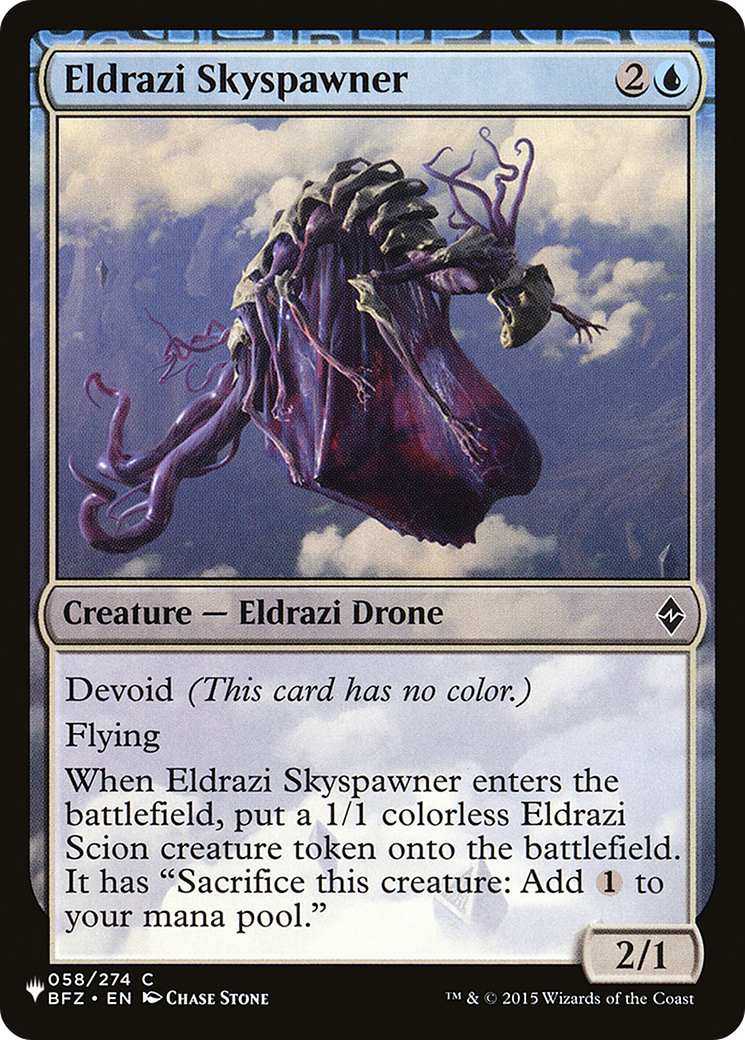 Eldrazi Skyspawner [The List Reprints] | Kessel Run Games Inc. 