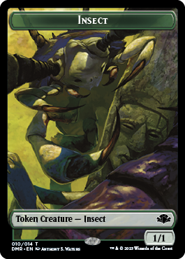 Insect Token [Dominaria Remastered Tokens] | Kessel Run Games Inc. 