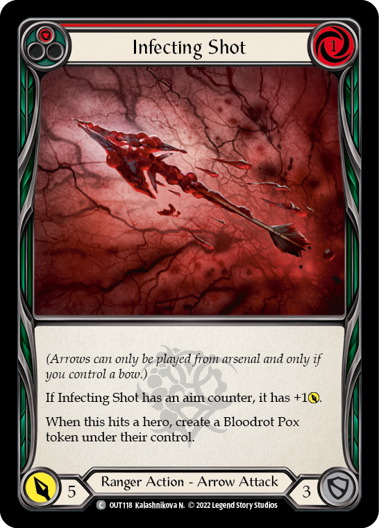 Infecting Shot (Red) [OUT118] (Outsiders)  Rainbow Foil | Kessel Run Games Inc. 